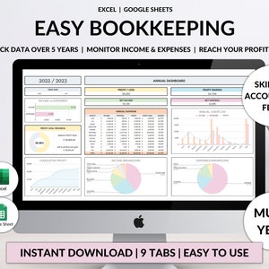 Small Business Bookkeeping Spreadsheet Google Sheets Excel Business ...