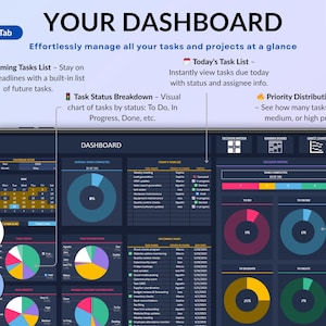Ultimate Life Organizer Bundle for Excel and Google Sheets in dark mode, perfect for family and individual planning. Complete 2025, 2026, 2027 life planner with budget spreadsheet, habit tracker, task tracker, productivity planner, monthly and annual calendars, dashboards, goal tracking, meal planning, savings and debt tools, net worth and investment trackers. All-in-one digital planner for finance and daily organization. Reuse every year!