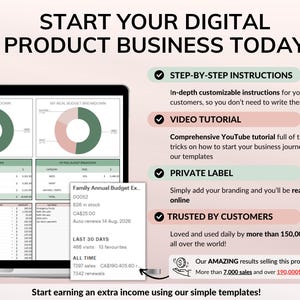 PLR Monthly Budget 50/30/20 Annual Budget Planner Commercial Use PLR Google Sheets Spreadsheet Master Resell Rights PLR Budget Template