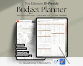 Digital Budget Planner 2025 2026 Bi Weekly & Monthly Budget Paycheck Finance Tracker Goodnotes Budget Notability Budget for iPad or Android