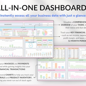 Small Business Bookkeeping Tracker Inventory Tracker Order Tracker Handmade Product Task Tracker Pricing Calculator Google Sheets Excel
