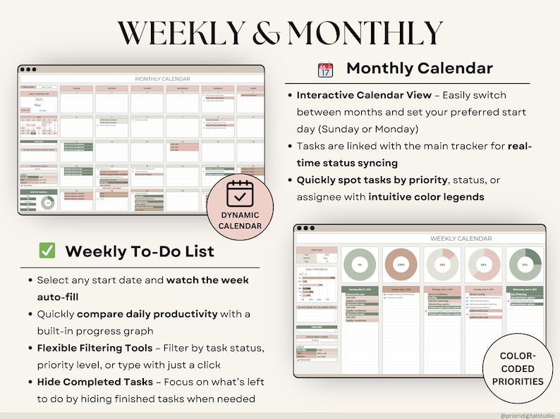 task tracker spreadsheet for Google Sheets digital to-do list and task manager template Excel daily planner for work and projects Google Sheets productivity dashboard team task tracker with priority labels project management spreadsheet for teams all-in-one task planning Google Sheet 
recurring task planner in Google Sheets weekly and monthly task overview template visual kanban board in spreadsheet format smart task tracker for personal planning Google Sheets planner with decision matrix