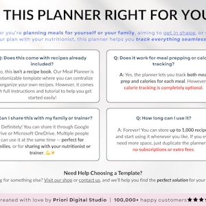 Weekly Meal Planner Spreadsheet for Google Sheets and Excel – organize your family meals, track recipes, plan grocery lists, monitor calories and macros, log hydration and weight, and manage food inventory automatically. Includes 15 tabs for recipes, meal scheduling, printable shopping lists, and weight loss tracking. Perfect for efficient meal planning and healthy eating.