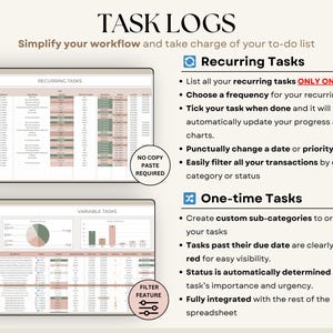 task tracker spreadsheet for Google Sheets digital to-do list and task manager template Excel daily planner for work and projects Google Sheets productivity dashboard team task tracker with priority labels project management spreadsheet for teams all-in-one task planning Google Sheet 
recurring task planner in Google Sheets weekly and monthly task overview template visual kanban board in spreadsheet format smart task tracker for personal planning Google Sheets planner with decision matrix