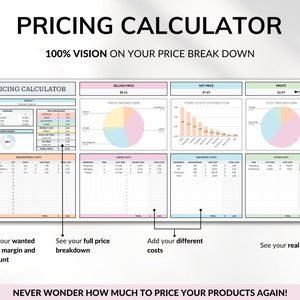 Small Business Spreadsheet Inventory Tracker Order Sales Tracker Product Handmade Pricing Calculator Client Tracker Google Sheets Excel