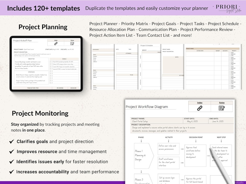 onenote digital planner for work 2026 hyperlinked weekly planner template onenote project management planner dated digital planner for professionals onenote calendar template business planner one note productivity planner 2026 onenote planner for organization