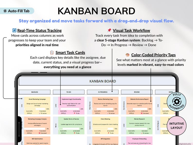 task tracker spreadsheet for Google Sheets digital to-do list and task manager template Excel daily planner for work and projects Google Sheets productivity dashboard team task tracker with priority labels project management spreadsheet for teams all-in-one task planning Google Sheet 
recurring task planner in Google Sheets weekly and monthly task overview template visual kanban board in spreadsheet format smart task tracker for personal planning Google Sheets planner with decision matrix