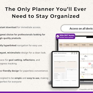 OneNote Planner 2026 2027 Digital OneNote Templates Hyperlinked Planner Daily Weekly Planner Organization Planner Professional OneNote 2026 2027