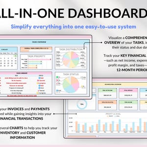 Small Business Spreadsheet Service Business Bookkeeping Tracker for Google Sheets Excel Invoice Tracker Client Tracker Order & Task Tracker