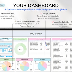 Task Tracker To-do List Planner Spreadsheet Google Sheets Template ...
