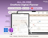 OneNote Planner 2026 2027 Digital OneNote Templates Hyperlinked Planner Daily Weekly Planner Organization Planner Professional OneNote 2026