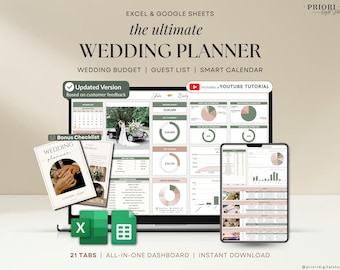 Wedding Planner Spreadsheet Wedding Budget Tracker Wedding Timeline Checklist Guest List Tracker Wedding Itinerary Seating Plan Wedding Gift