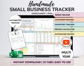 Small Business Spreadsheet Inventory Tracker Order Sales Tracker Product Handmade Pricing Calculator Client Tracker Google Sheets Excel