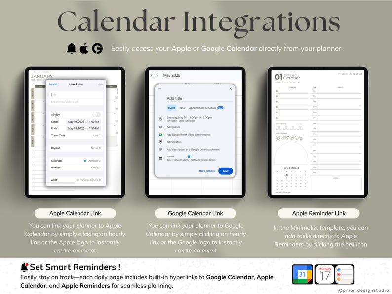 2025 2026 Digital Planner All-in-one Planner for iPad Android Goodnotes ...