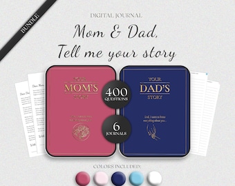 Pacchetto diario di storie per mamma e papà: 400 spunti, regalo ricordo per la famiglia (download immediato)