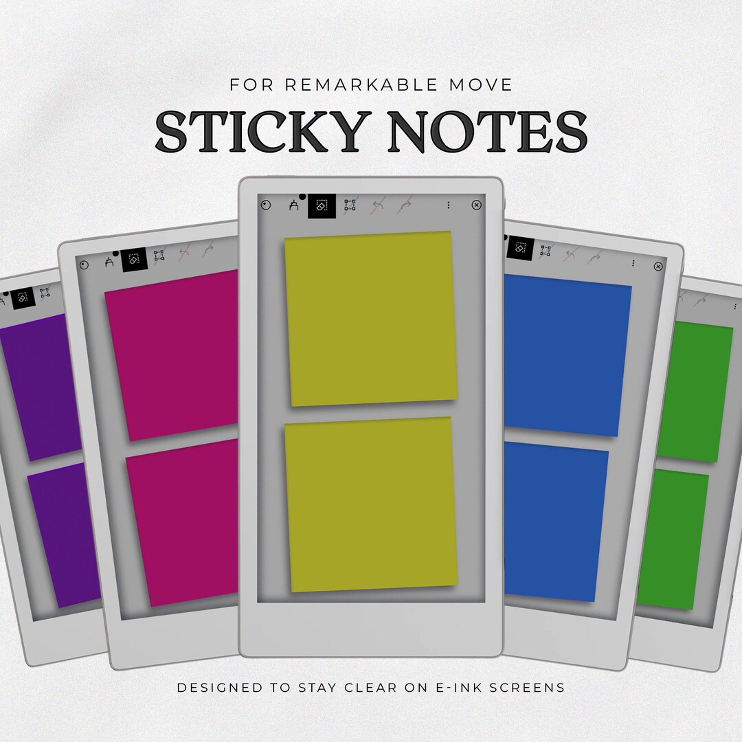 Sticky Notes for Remarkable Paper Pro Move - Digital Sticky Note ...