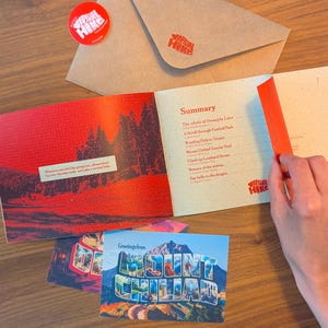 Virtual Hike, Guide de Randonnées Virtuelles. Balades dans 7 jeux vidéo open world + cartes postales & sticker