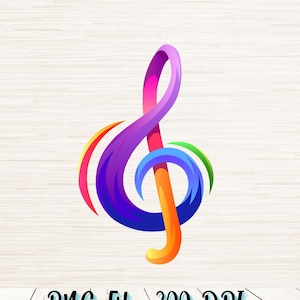 Muzieknoot, kunstwerk, png-bestand | Digitale download | Muzikant png | Koorsublimatie | Muziekinstrument, png-bestand | Laat de muziek spelen | Vintage clipart