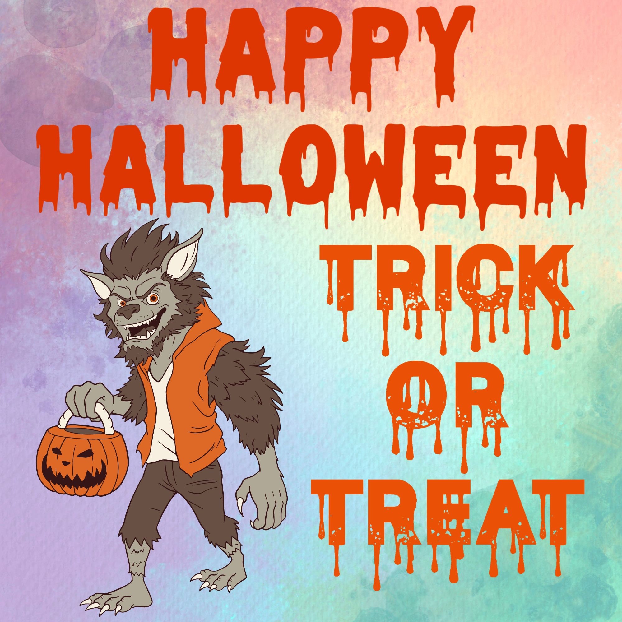 Halloween Rath Werewolf Halloween Artwork Png Instant Digital Download - Etsy
