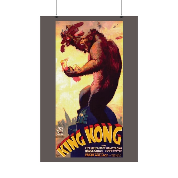 Classic King Kong, 1933  Movie Poster Reproduction