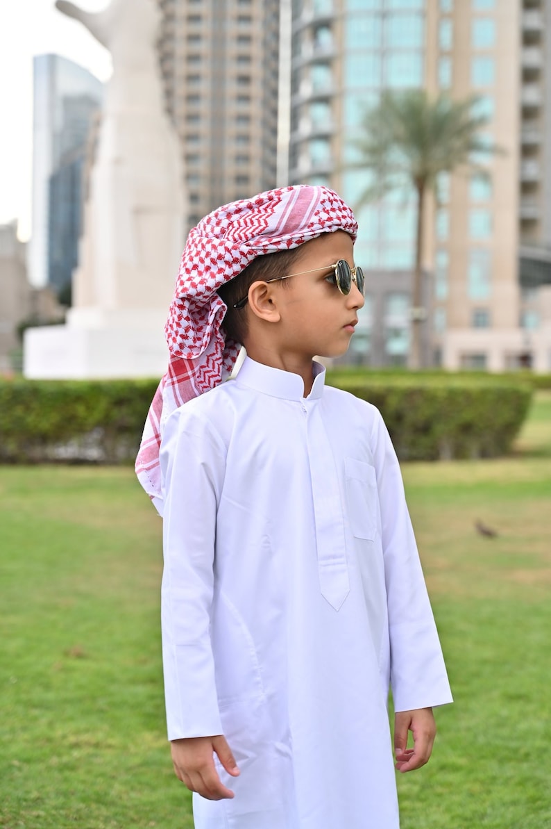 White Kuwaiti Baby Jubba Thobes Jubbah Jubba Thawb Kandora Dishdasha