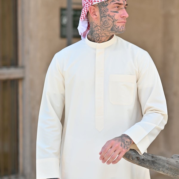 Mens Kuwaiti Thobe for men, Jubba, Kondura