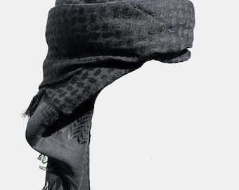 Mens Ready Black Arab Hat Shemagh Keffiyeh Wrap