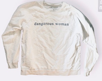 ariana grande sweatshirt Sz L authentic dangerous woman collectible