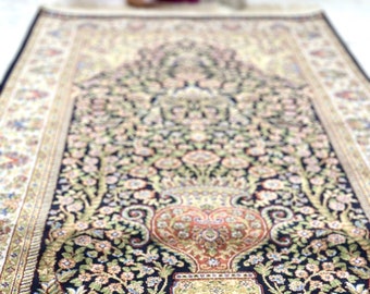 Thick Orthopedic Prayer Rug Elegant Islamic Gift  Ramadan Eid Gifts for Muslim Janamaz Musalla Turkish Rug Floral Prayer Rug Umrah Hajj Gift