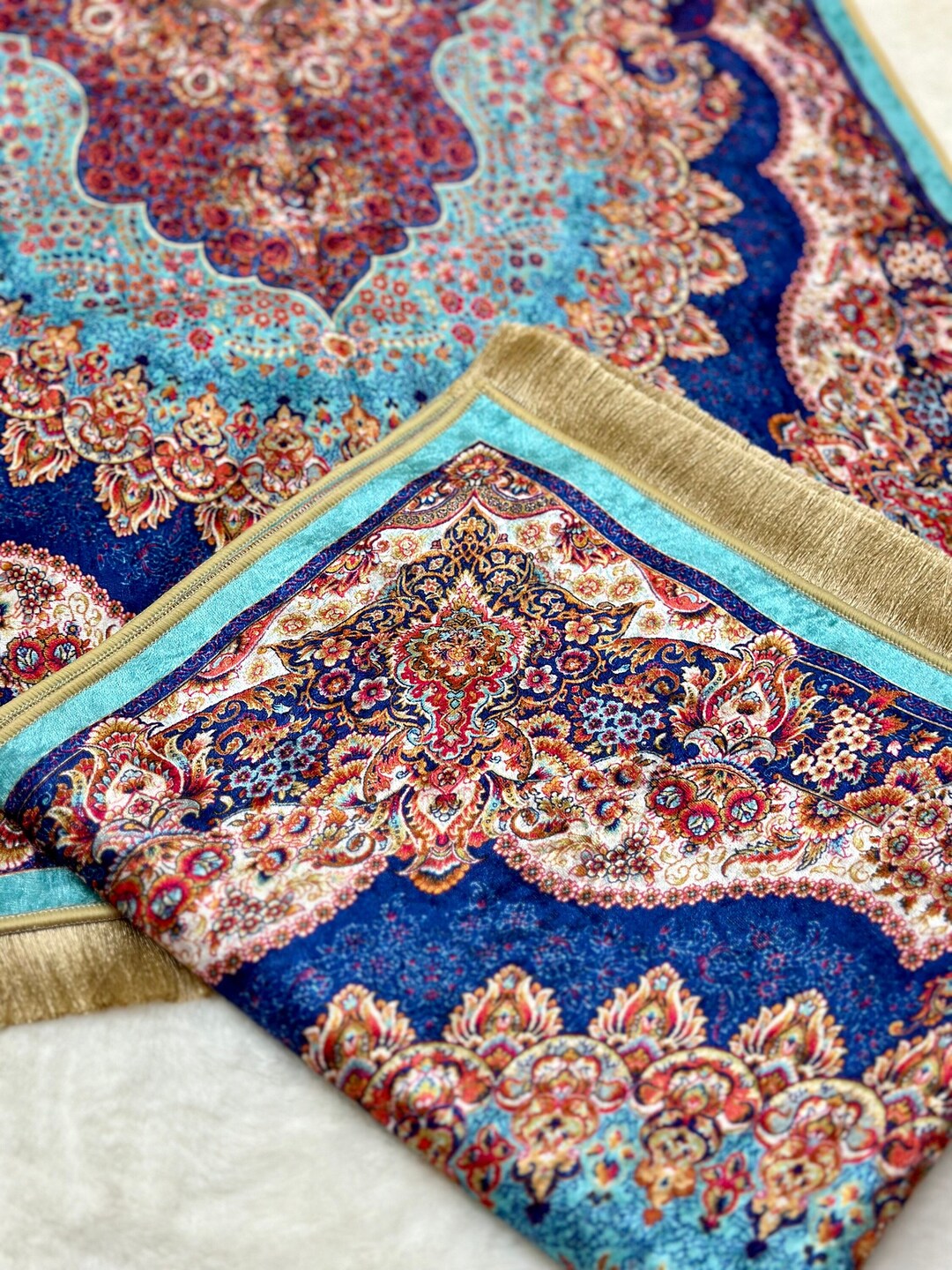 Prayer Rug Set Muslim Prayer Mat Prayer Mat Set Prayer Rug Etsy