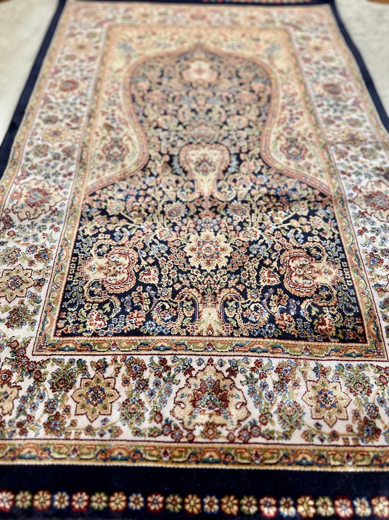 Thick Prayer Mat Black Prayer Rug Prayer Rug for Muslim Prayer Mat Islam Prayer Mat Luxury