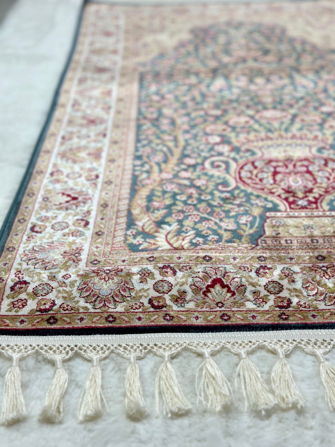 Silk Bamboo Prayer Mat, Luxury Muslim Prayer Rug, Islamic Prayer Mat ...