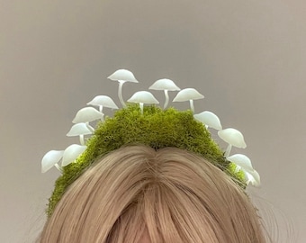 Rave Pilz Feenkrone - Rave Kopfschmuck - Waldland Fantasy Kostüm