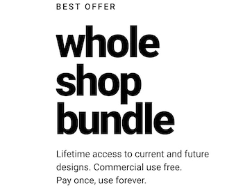 Whole Shop Designs Bundle: Lifetime Access, Tumbler Wraps (Digital Download, Commercial Use)