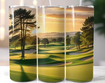 Golf Tumbler Wrap Design: 20oz Skinny Tumbler PNG (Digital Download)
