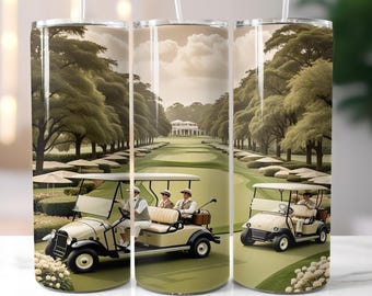 Golf Tumbler Wrap Design: 20oz Skinny Tumbler PNG (Digital Download)