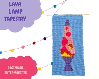 Lava Lamp Crochet Wall Hanging