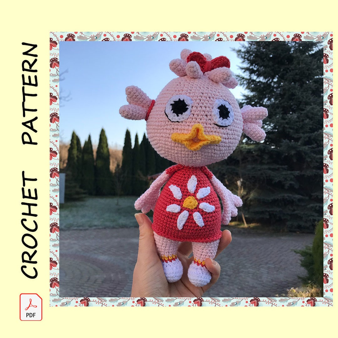 Patita Lulu Crochet Pattern Inspired Duck Amigurumi Stuffed Doll DIY  Tutorial PDF Download Crochet Plushie Doll Digital Download