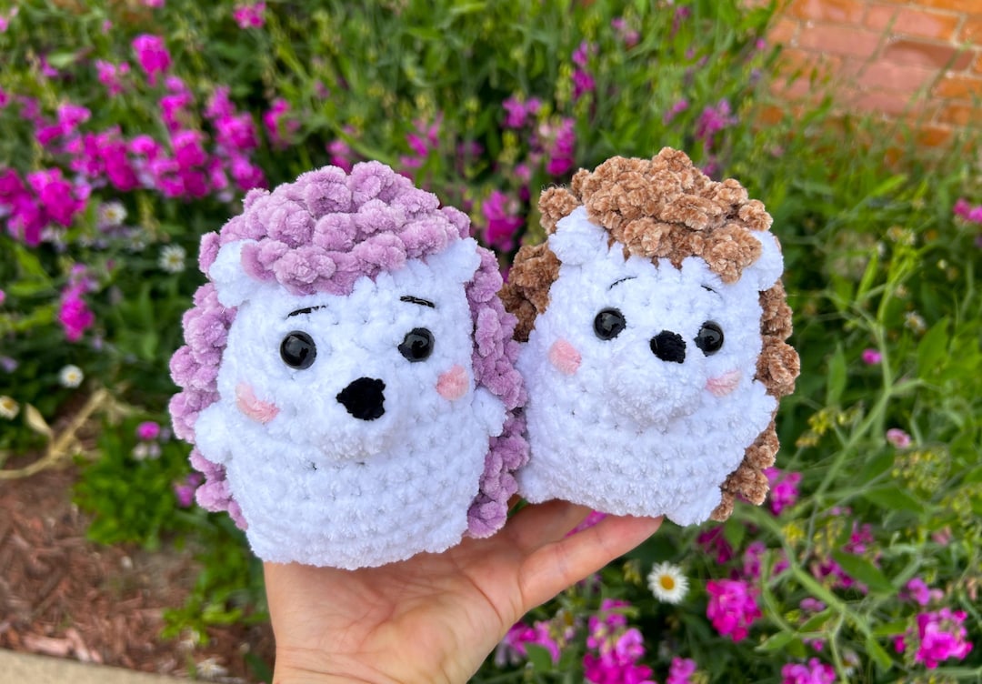 ハリネズミのかぎ針編みぬいぐるみソフトアミグルミ動物ハリネズミ