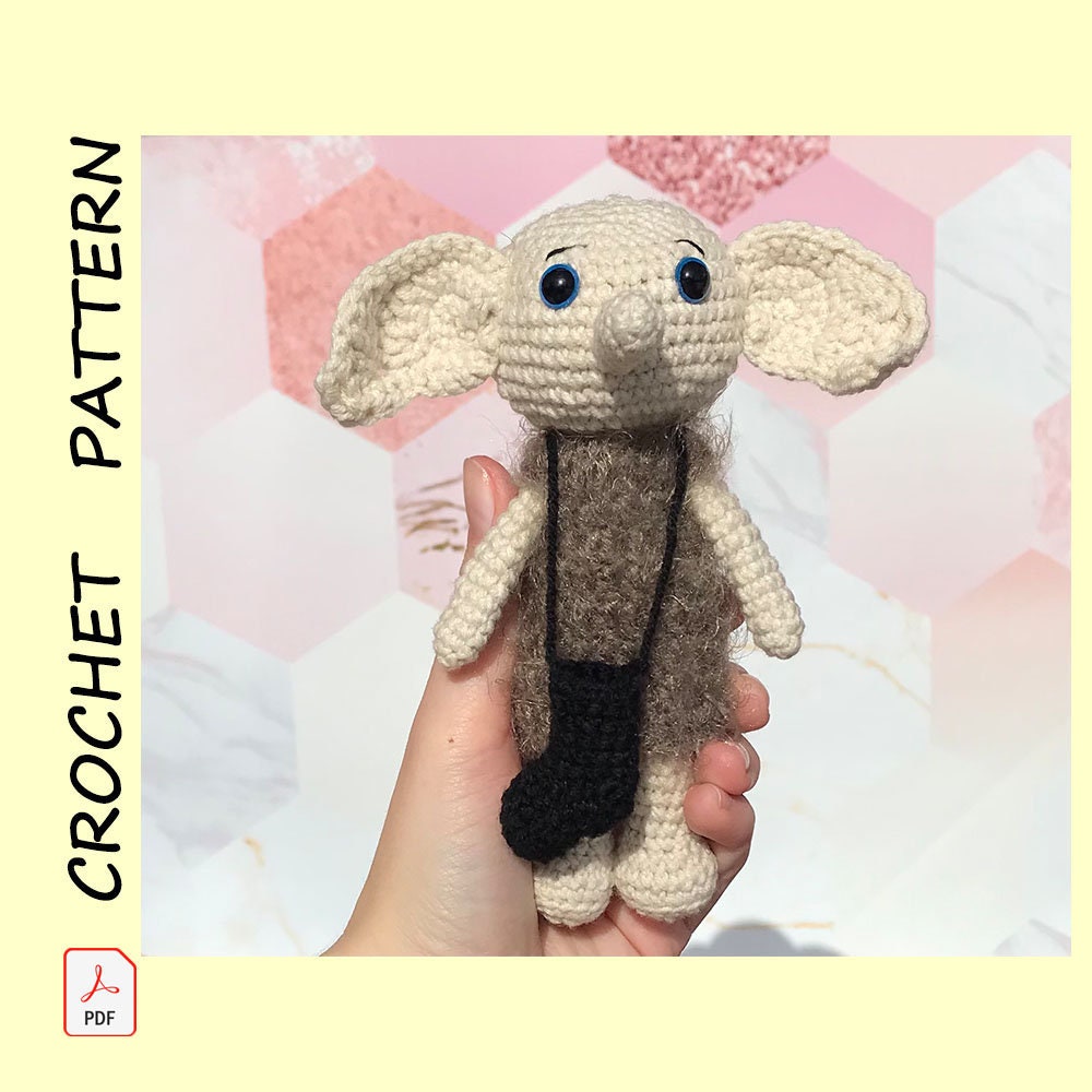 30 Dobby Crochet Patterns for Harry Potter Fans 14 Dobby-Inspired House Elf Amigurumi Tutorial