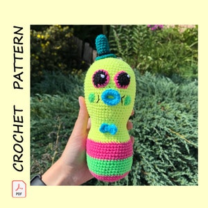 Mr. Dinkles Crochet Pattern Inspired Trolls Toy Amigurumi DIY tutorial PDF Download Hero Stuffed Troll characters gift Plushie Handmade Doll