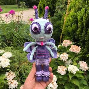Motsuki Crochet Doll Inspired PJ Masks Bright Plushie Mole Doll Butterfly Nighttime Villain Favorite Character Doll Custom doll from picture