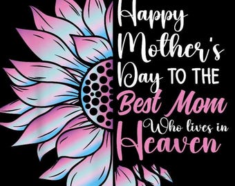 Mamá en el Cielo PNG, Sublimación conmemorativa del Día de la Madre (Descarga digital)