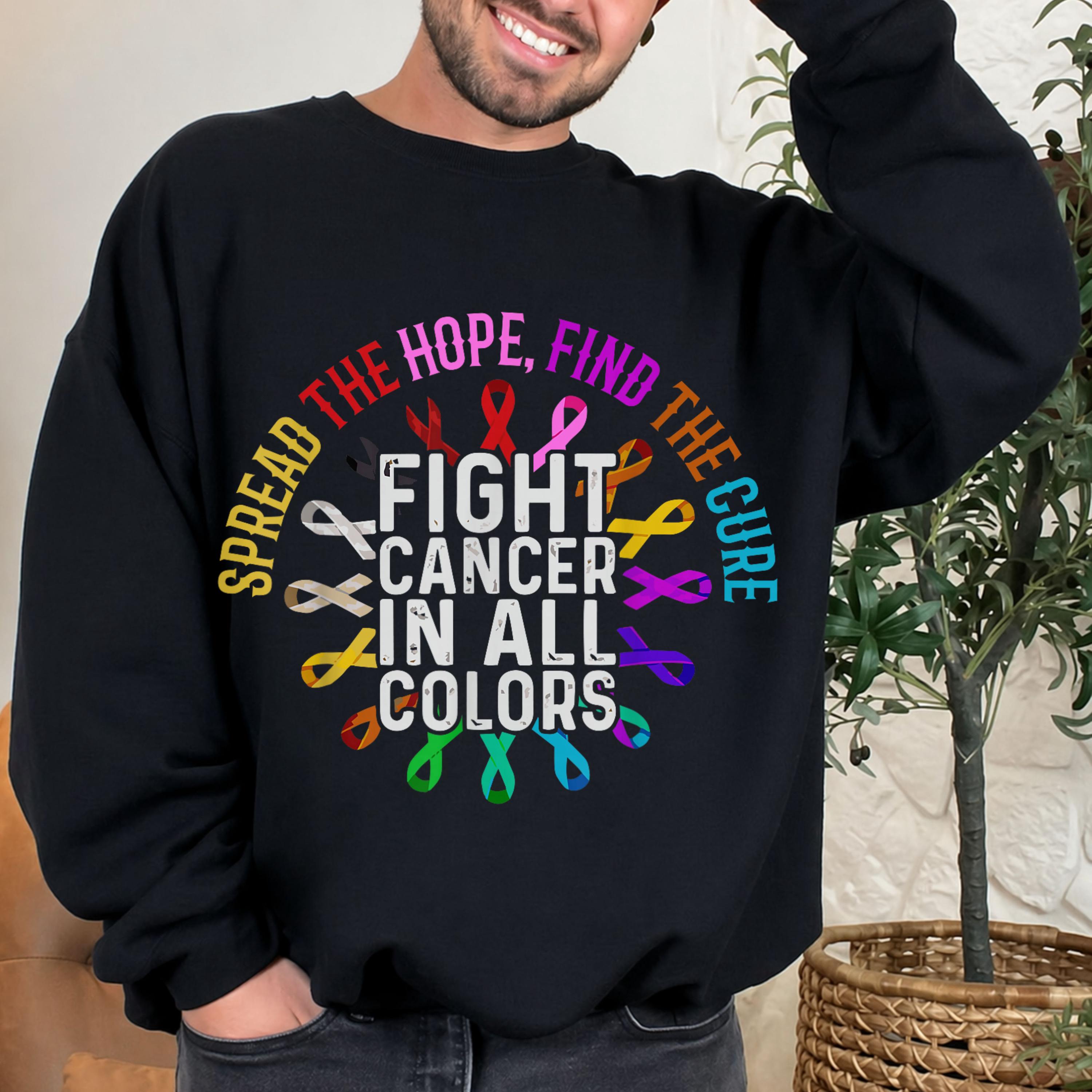 Fight Cancer Awareness PNG, Multi-color Ribbons Sublimation, All ...