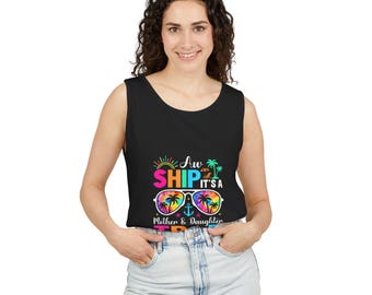 Mother Daughter Cruise Tank Top, Tropical Vacation Gift