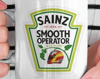 Smooth Operator Carlos Sainz Mug | F1 Coffee Cup Racing Gift