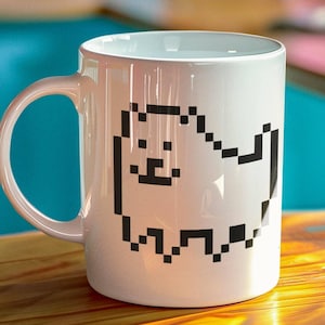 Undertale Hund Tasse | Lustige Gaming Kaffeetasse Indie Game Geschenk