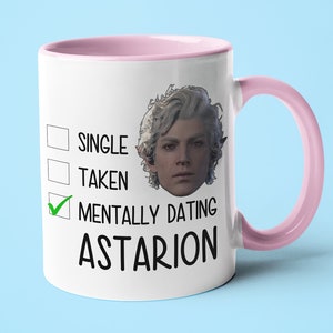 Mentally Dating Astarion Mug, Gift For Astarion Lover, Baldur's Gate 3 Gift, Astarion Approves