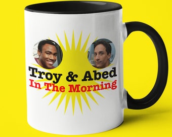 Troy And Abed In The Morning Mug, Community Abed Nadir Mug, Greendale Mug Gift