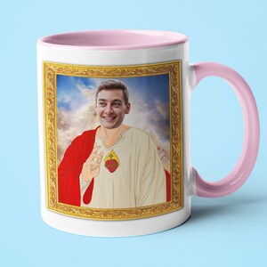 Saint George Russell Becher, lustiges Geschenk für George Russell Fan, F1 Fanbecher Geschenk, Formel 1 Geschenk